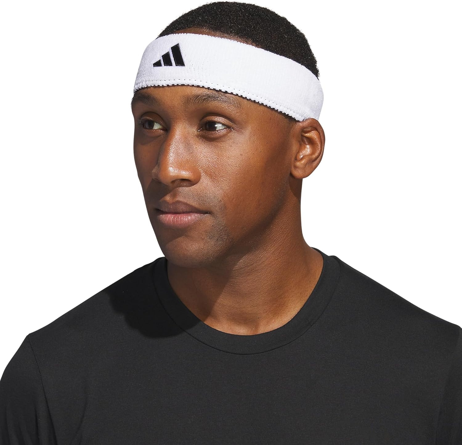 image:imageAdidas Unisex Interval Reversible Headband Athletic Sports SweatbandWhiteBlack