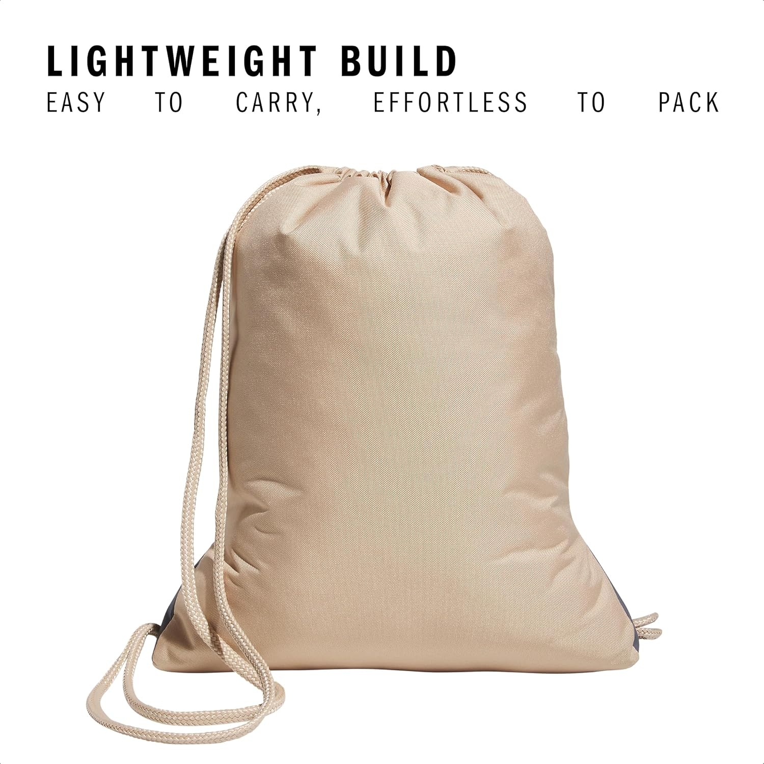 image:imageadidas Alliance Sackpack Drawstring Backpack for Sports Small Gym BagMagic BeigeOff White2