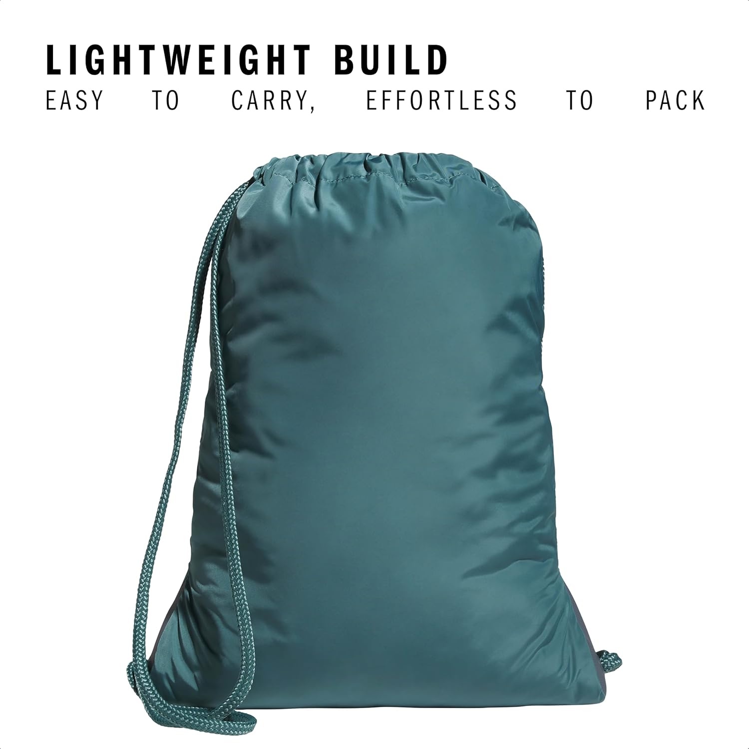 image:imageadidas Alliance Sackpack Drawstring Backpack for Sports Small Gym BagPreloved Teal GreenBlack3