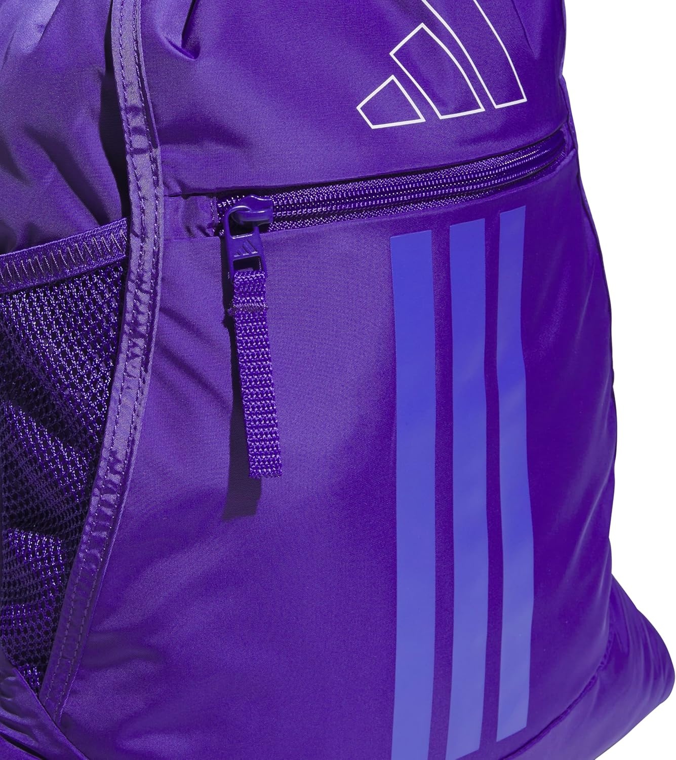 image:imageadidas Alliance Sackpack Drawstring Backpack for Sports Small Gym BagPure PurpleWhite3
