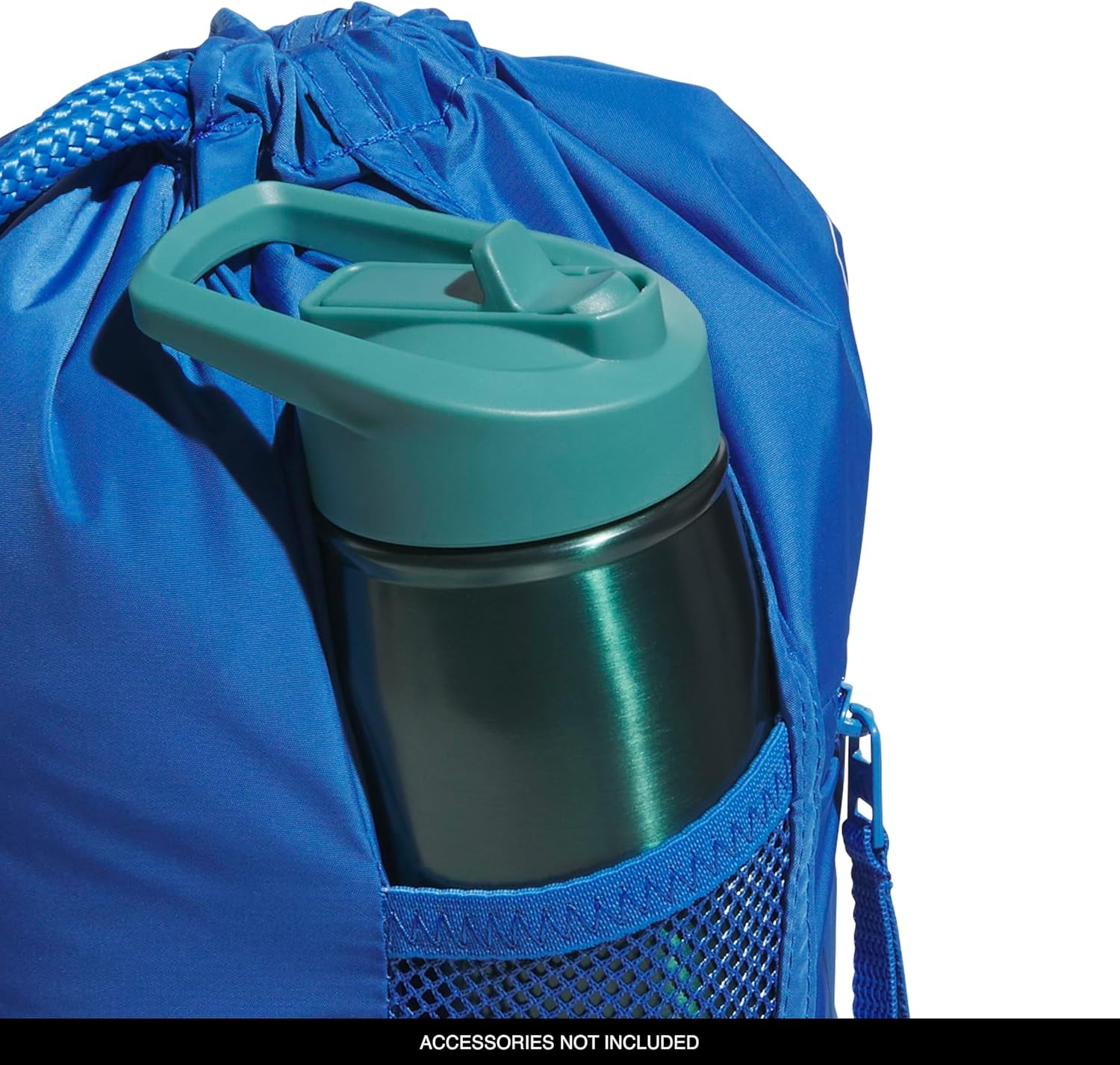 image:imageadidas Alliance Sackpack Drawstring Backpack for Sports Small Gym BagRay BlueWhite3