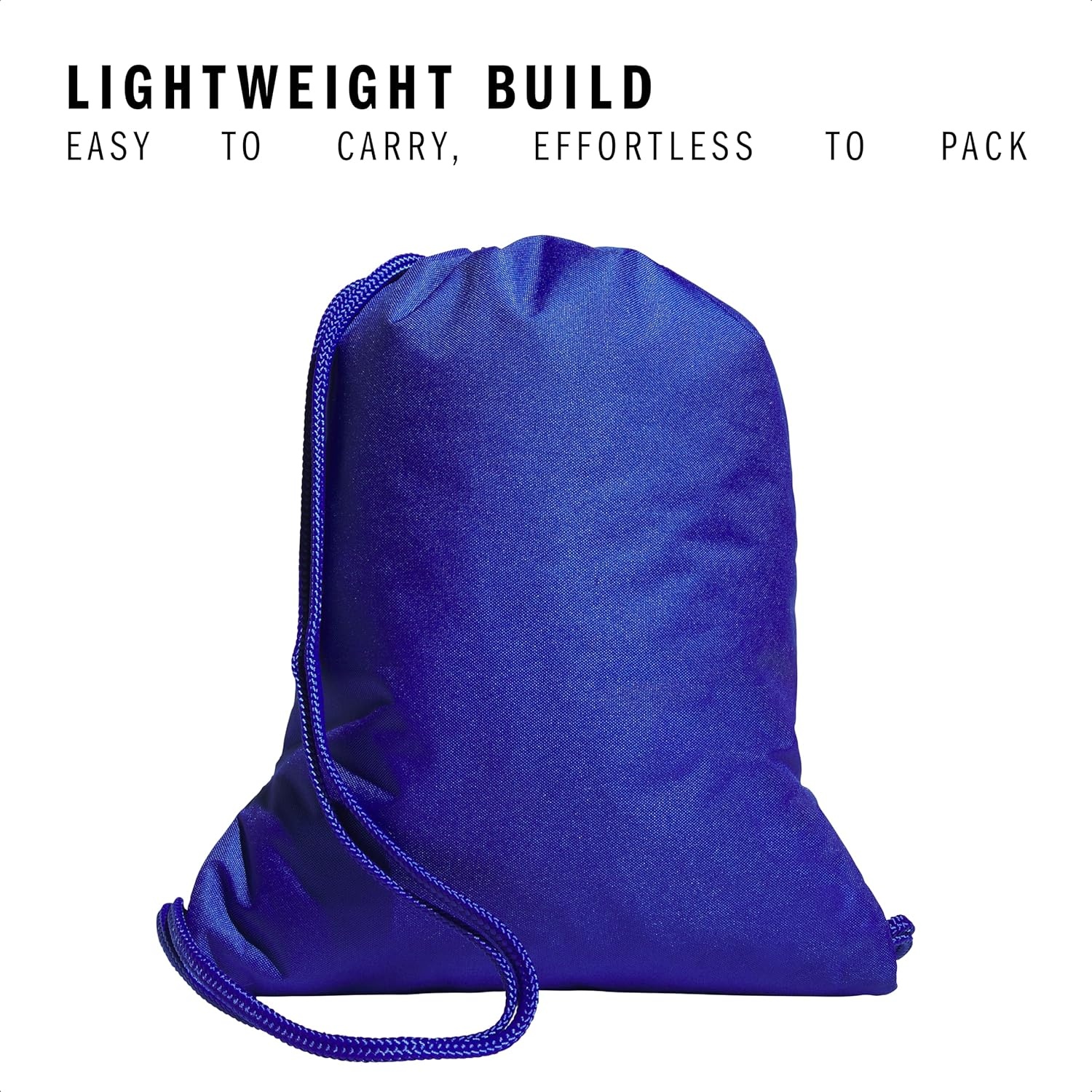 image:imageadidas Alliance Sackpack Drawstring Backpack for Sports Small Gym BagSemi Lucid BlueSilver MetallicBlue Spark2