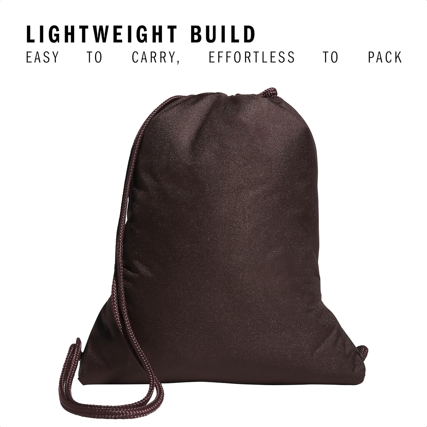 image:imageadidas Alliance Sackpack Drawstring Backpack for Sports Small Gym BagShadow BrownRose Gold2