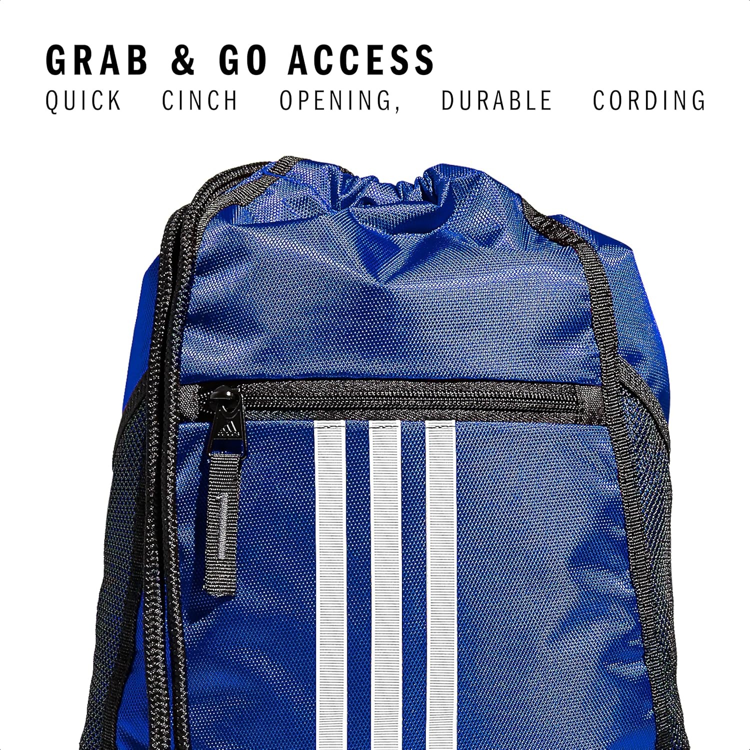 image:imageadidas Alliance Sackpack Drawstring Backpack for Sports Small Gym BagTeam Royal Blue2