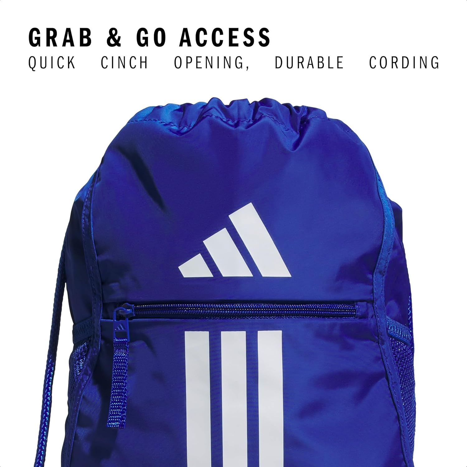 image:imageadidas Alliance Sackpack Drawstring Backpack for Sports Small Gym BagTeam Royal Blue3