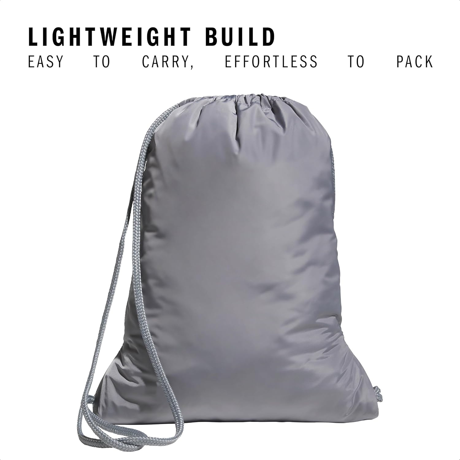 image:imageadidas Alliance Sackpack Drawstring Backpack for Sports Small Gym BagTwill GreyRose GoldGrey3