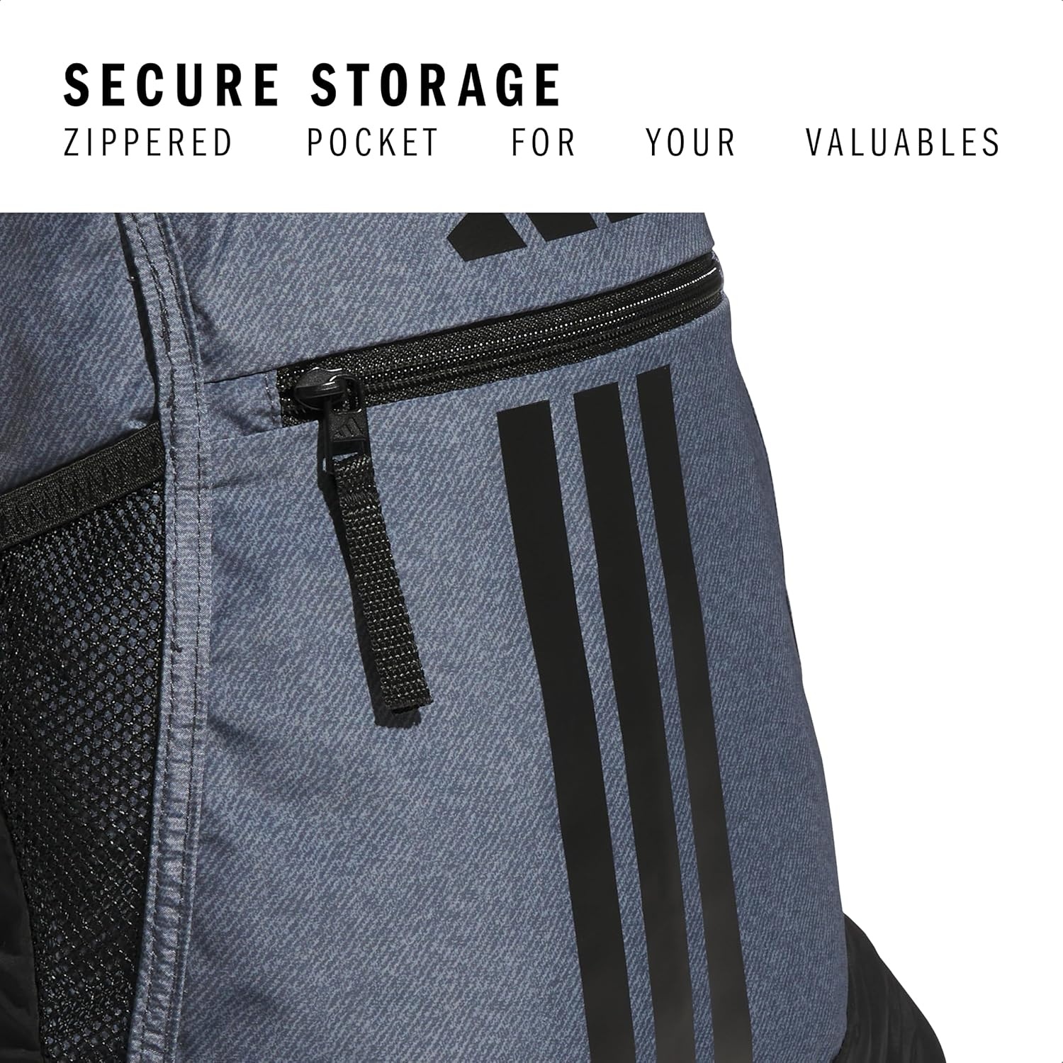 image:imageadidas Alliance Sackpack Drawstring Backpack for Sports Small Gym BagTwill Onix GreyBlack3