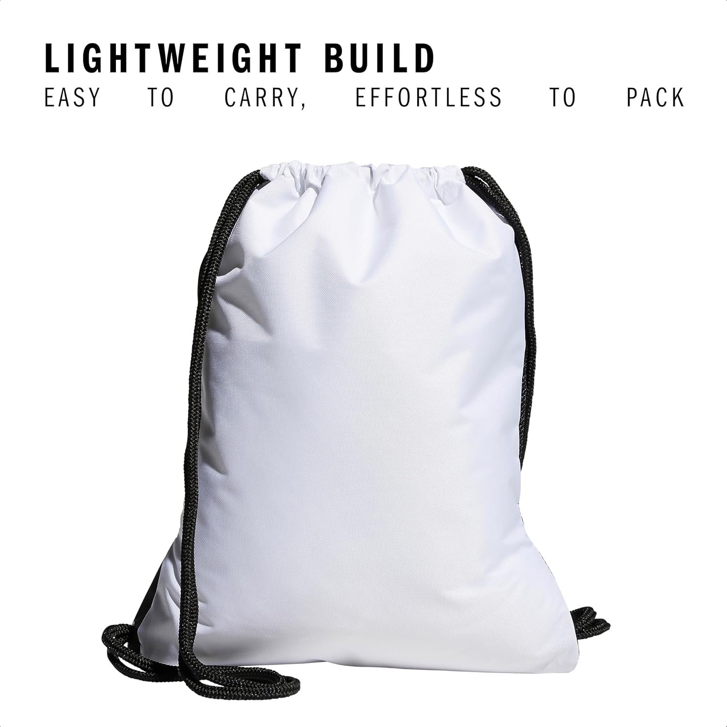 image:imageadidas Alliance Sackpack Drawstring Backpack for Sports Small Gym BagWhiteBlack2