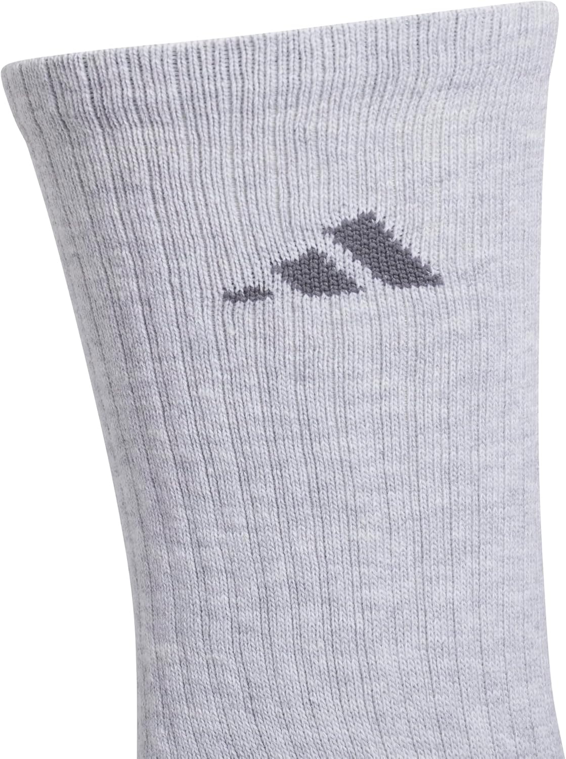 image:imageadidas Cushioned Crew Socks 3PairCool Light HeatherOnix GreyGrey4