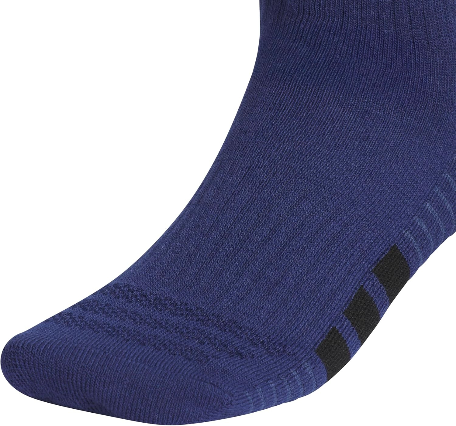 image:imageadidas Cushioned Crew Socks 3PairDark BlueWhiteCool Light Heather4