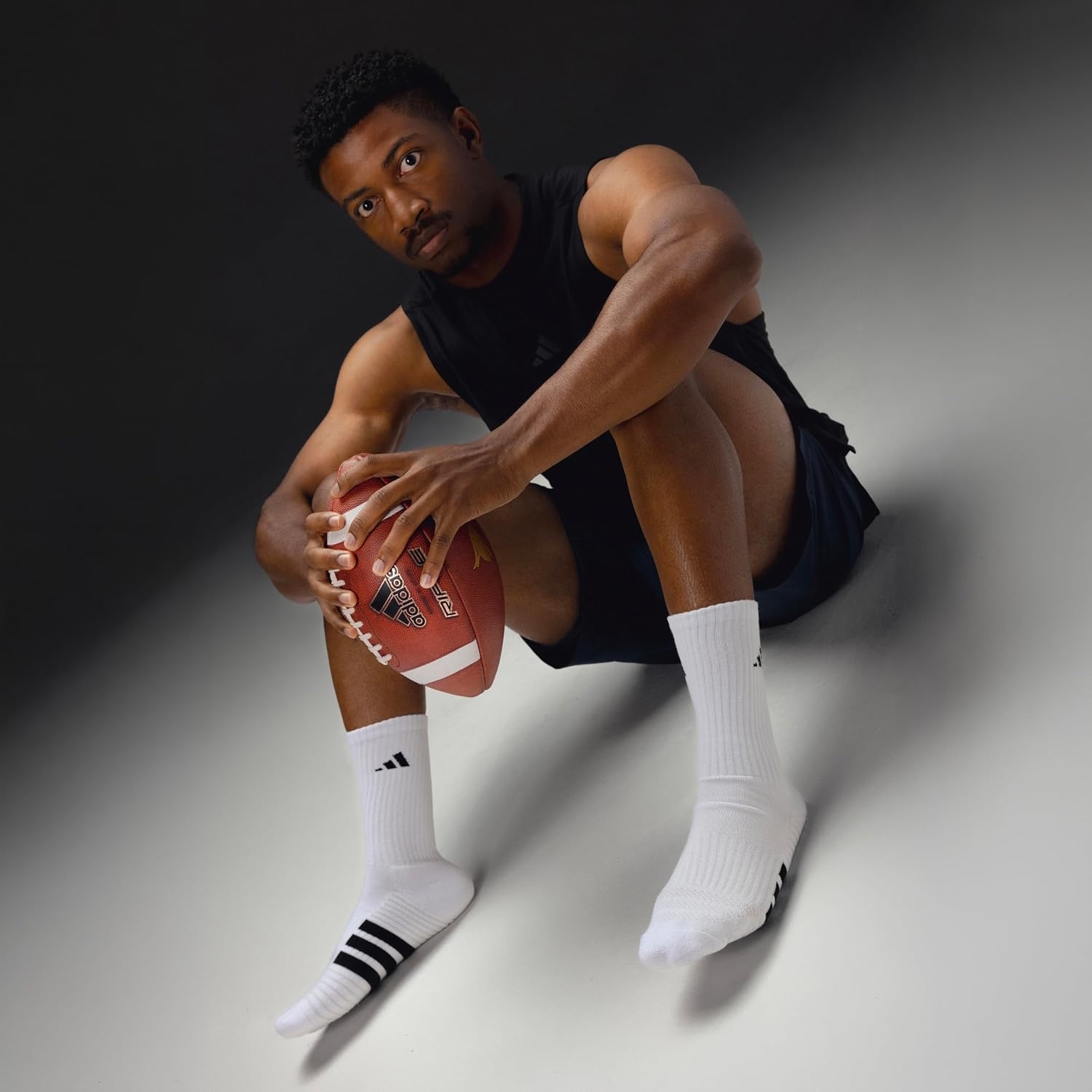 image:imageadidas Cushioned Crew Socks 3PairWhiteBlackClear Grey4