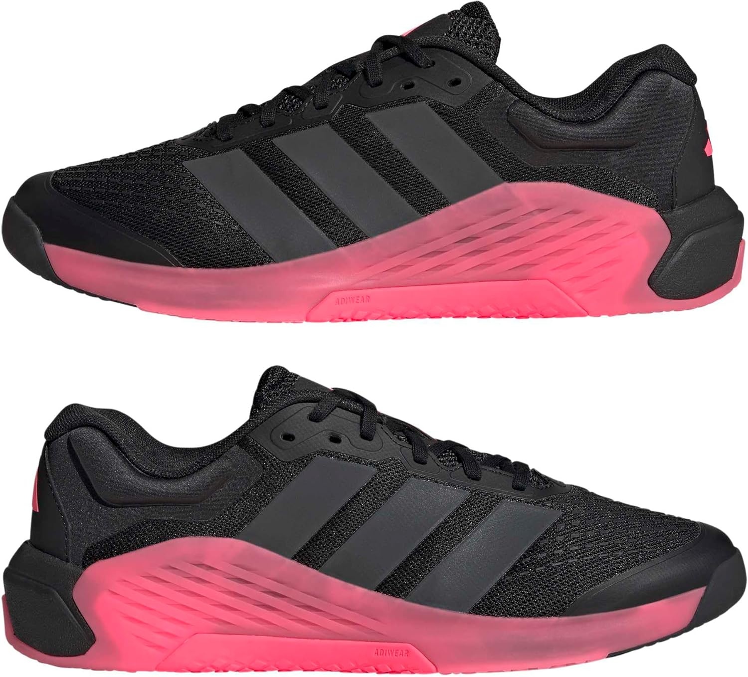 image:imageadidas Mens Dropset 4 Training Sneakers Shoes BlackBlackGreySolar Turbo