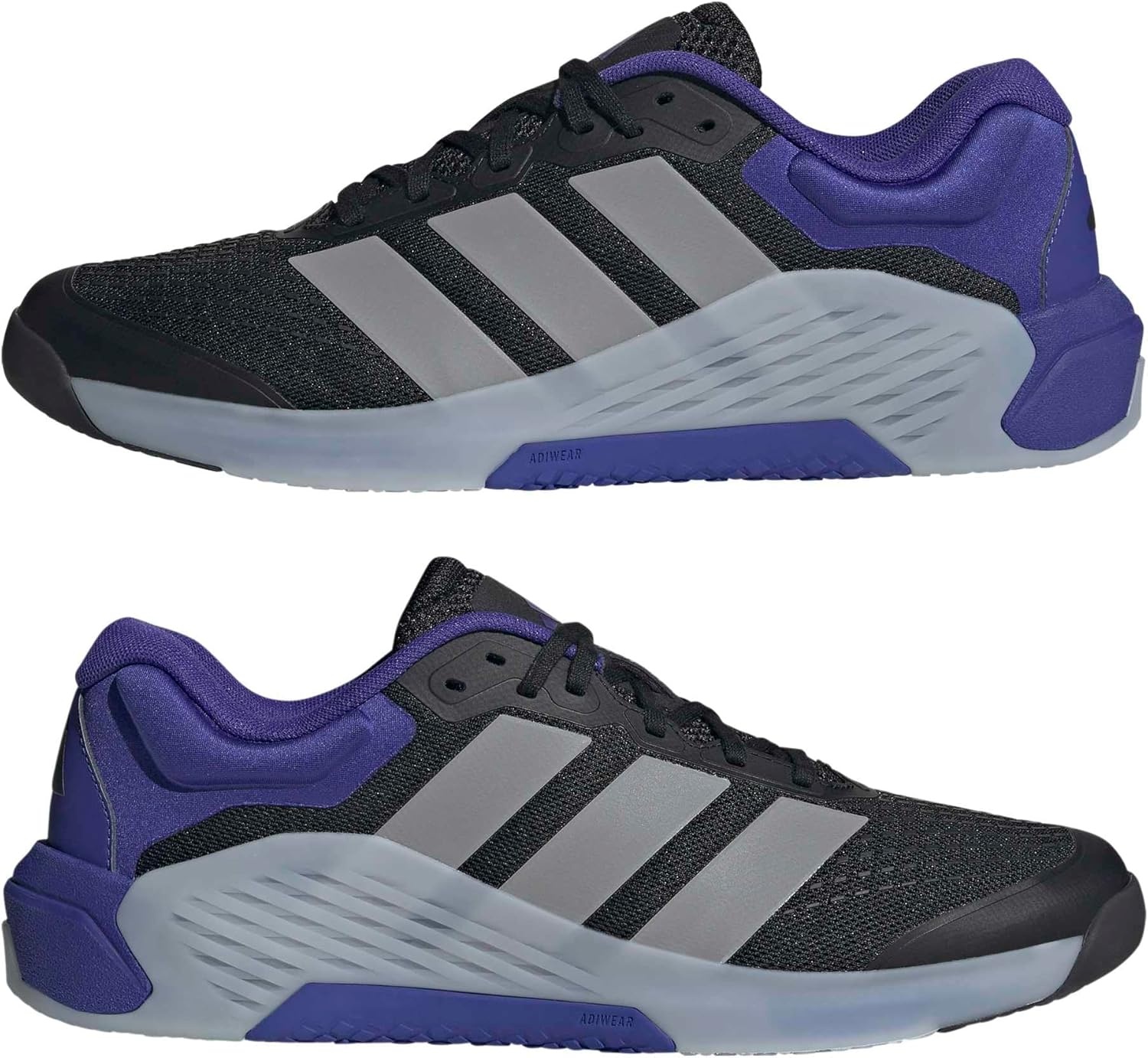 image:imageadidas Mens Dropset 4 Training Sneakers Shoes BlackBlackHalo SilverPure Purple