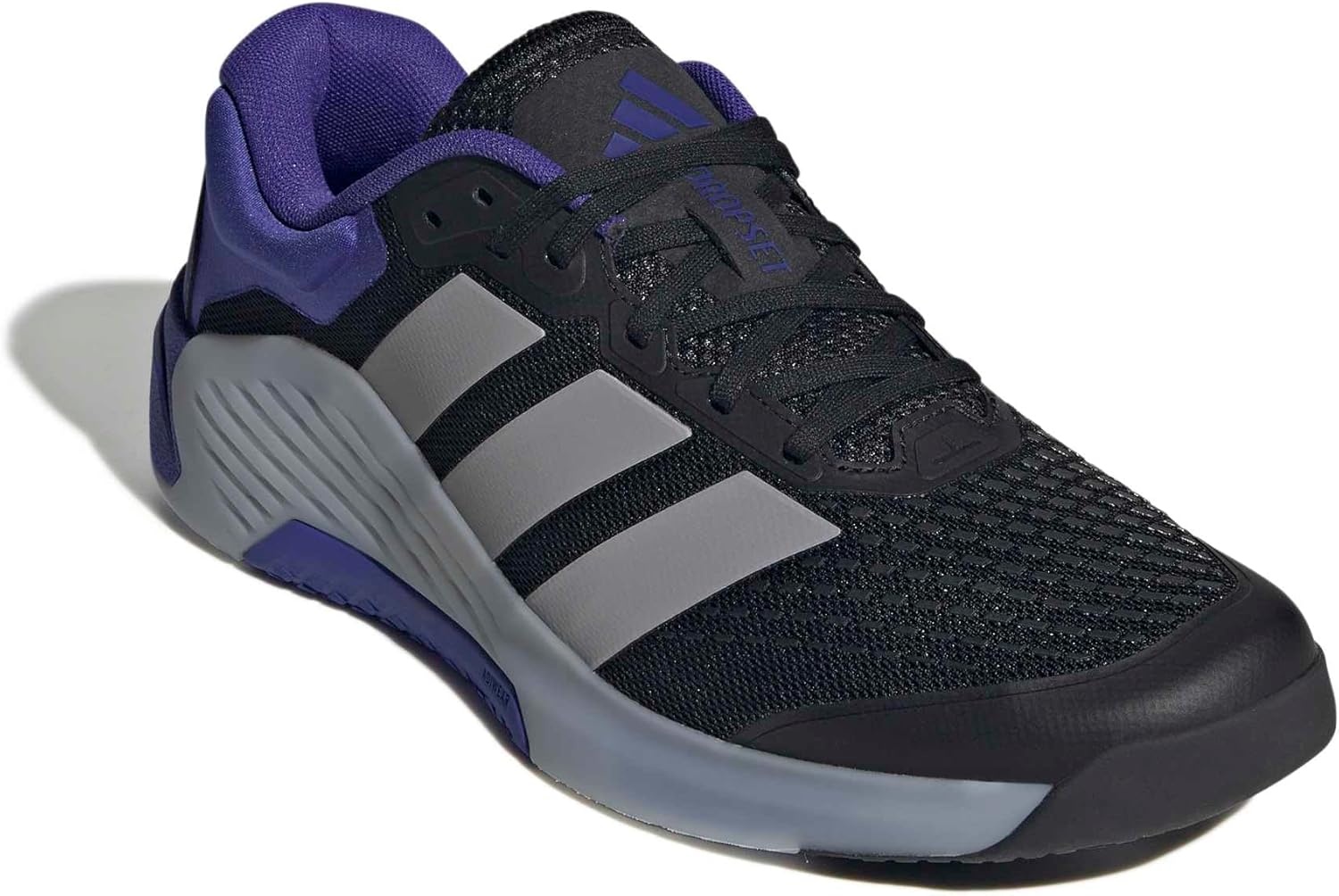 image:imageadidas Mens Dropset 4 Training Sneakers Shoes BlackBlackHalo SilverPure Purple