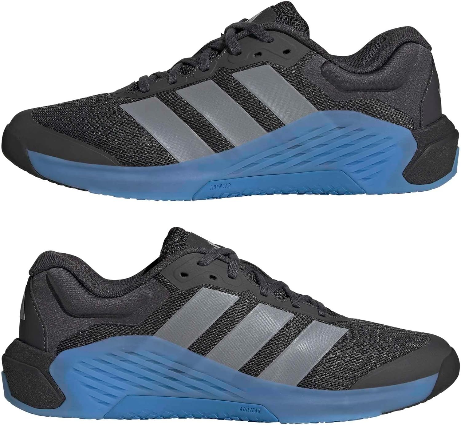 image:imageadidas Mens Dropset 4 Training Sneakers Shoes BlackCarbonGreyRay Blue
