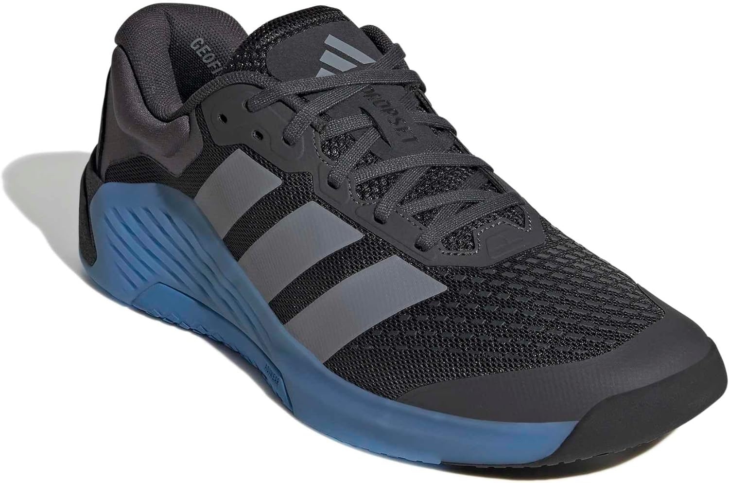 image:imageadidas Mens Dropset 4 Training Sneakers Shoes BlackCarbonGreyRay Blue
