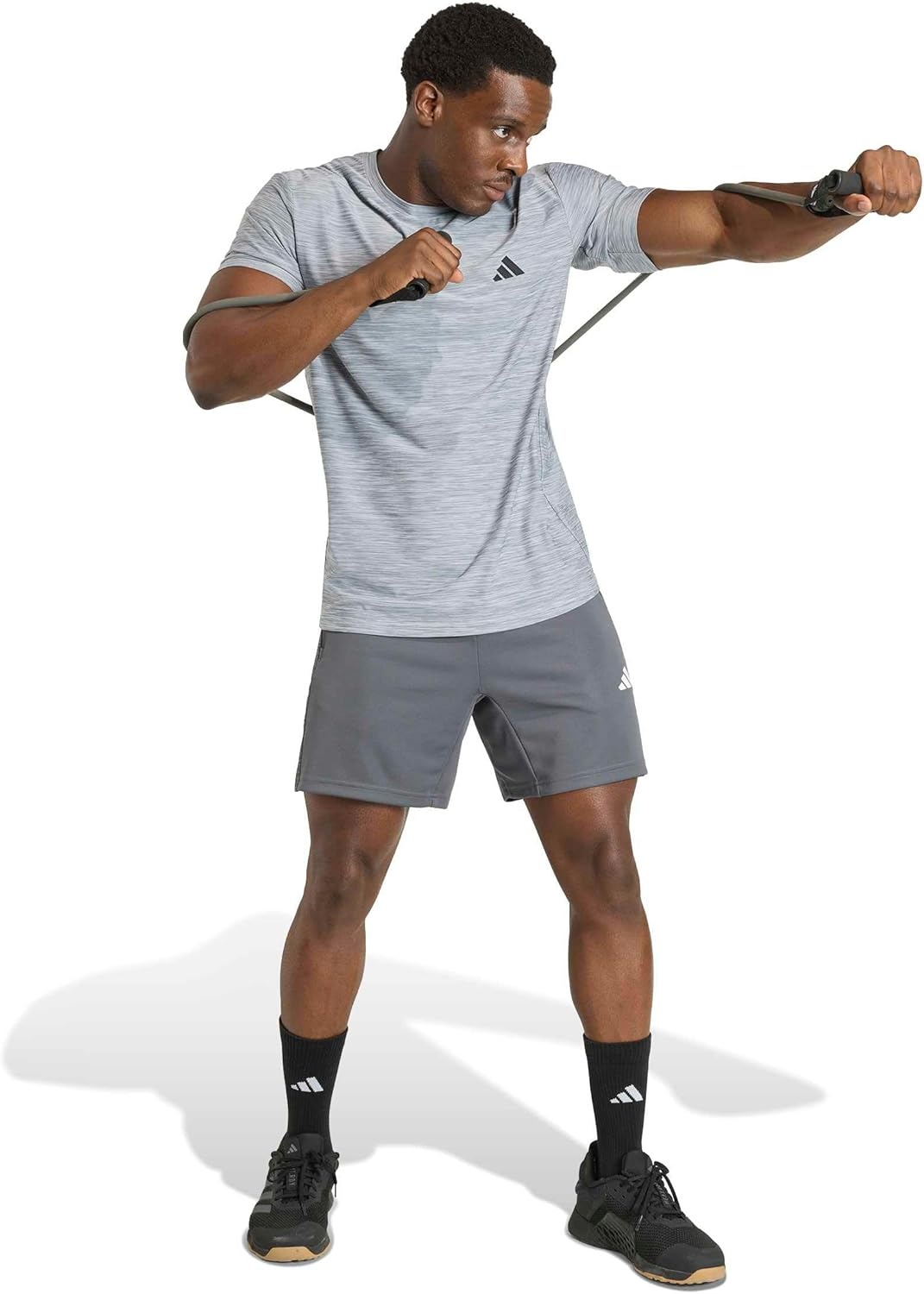 image:imageadidas Mens Workout Essentials Flex TShirtMedium Grey Heather