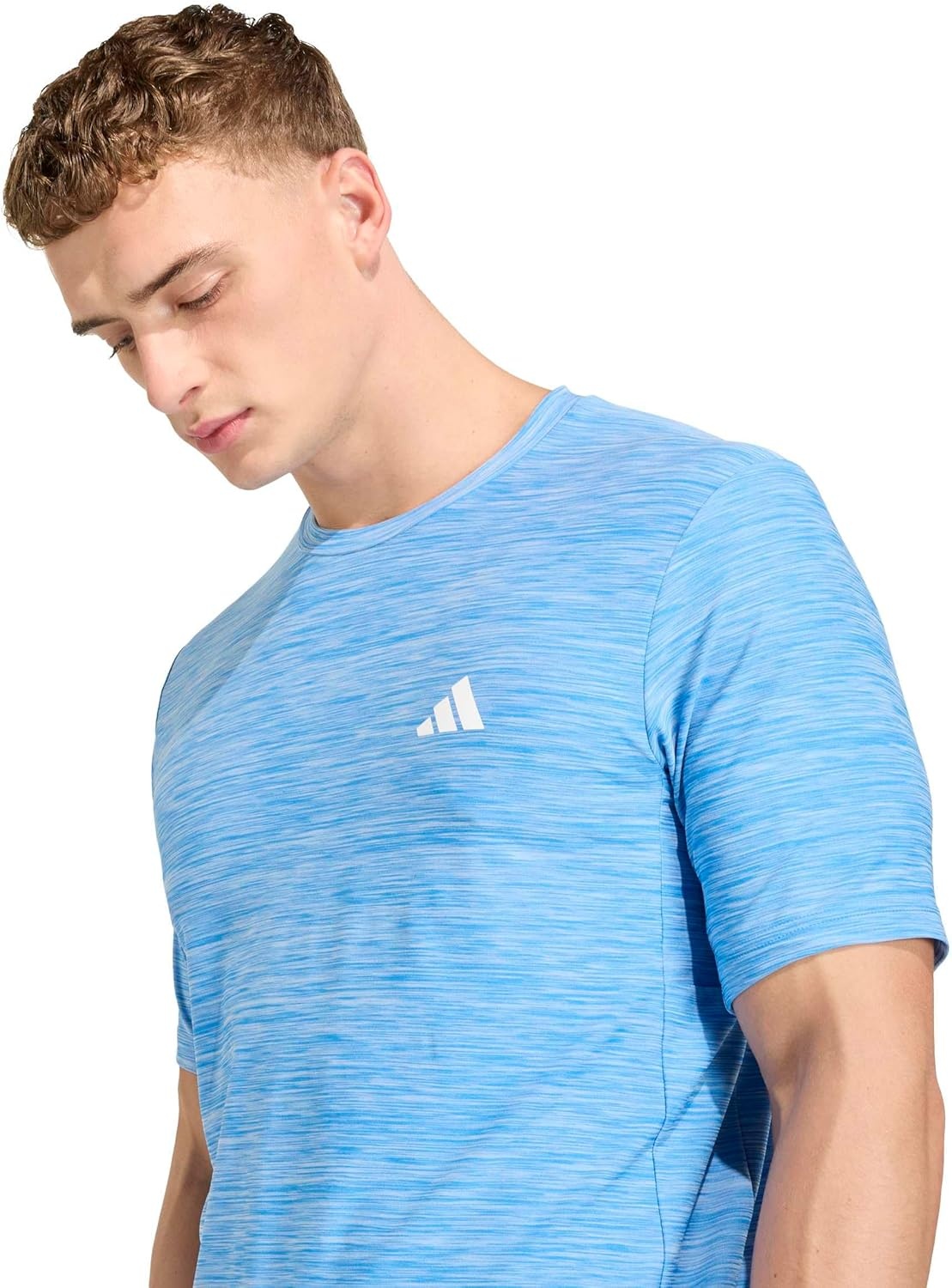 image:imageadidas Mens Workout Essentials Flex TShirtRay Blue Melange