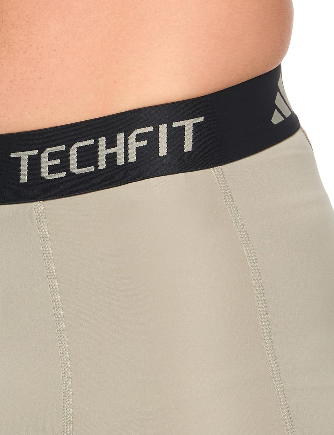 image:imageadidas Techfit Compression Training Long TightsSilver Pebble