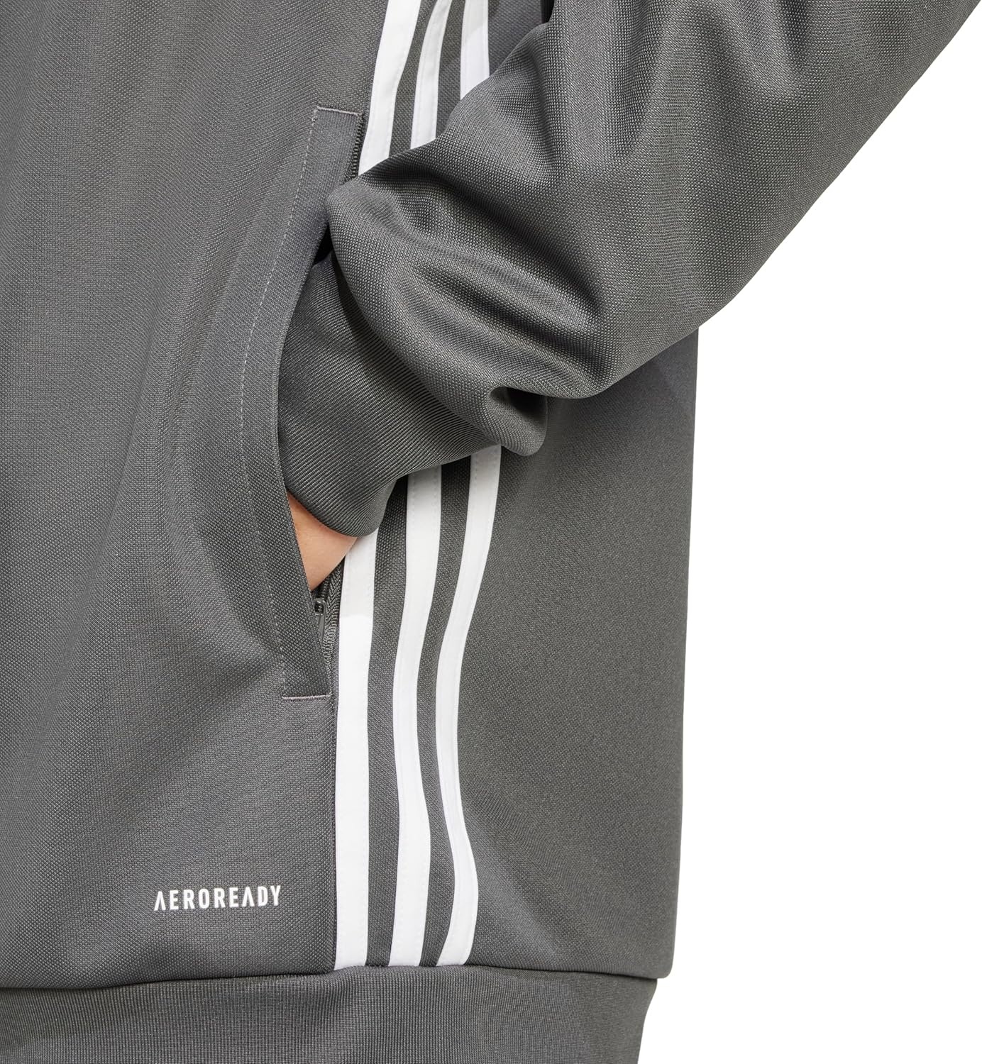 image:imageadidas Tiro 25 Essentials Training Track TopGreyWhite