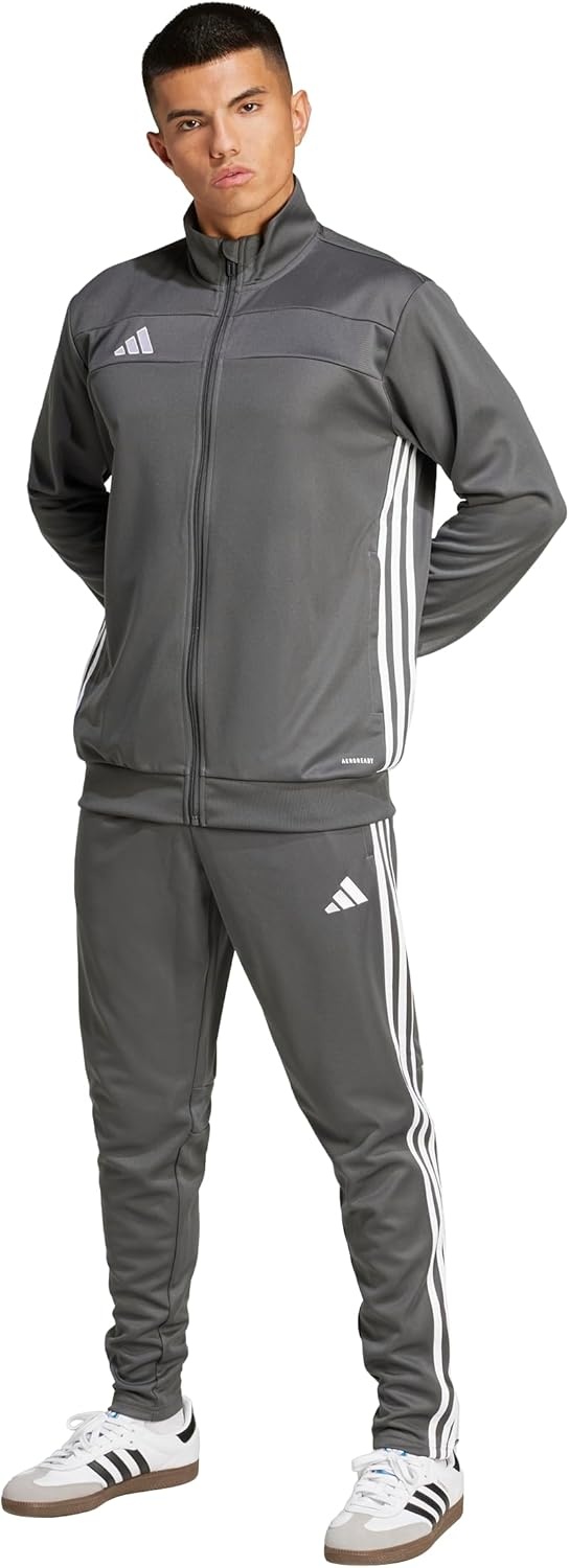 image:imageadidas Tiro 25 Essentials Training Track TopGreyWhite