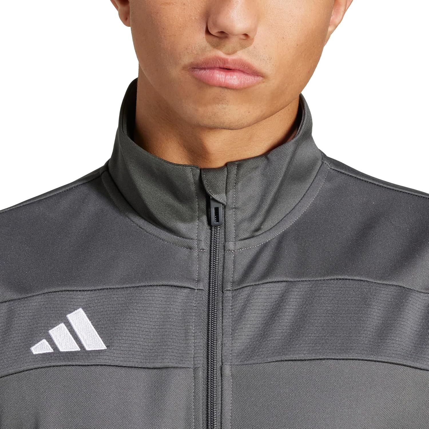 image:imageadidas Tiro 25 Essentials Training Track TopGreyWhite