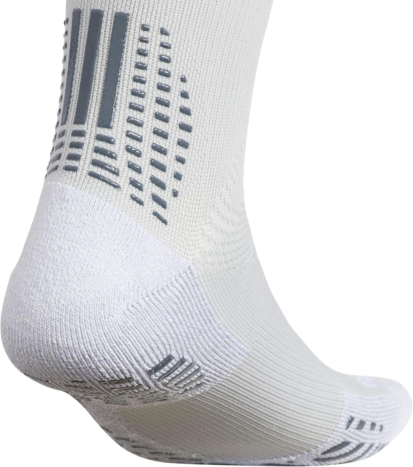 image:imageadidas Unisex 5Star Silicone Grip Crew Socks 1 Pair for Training and Multiple SportsLight GreyOnix GreyWhite