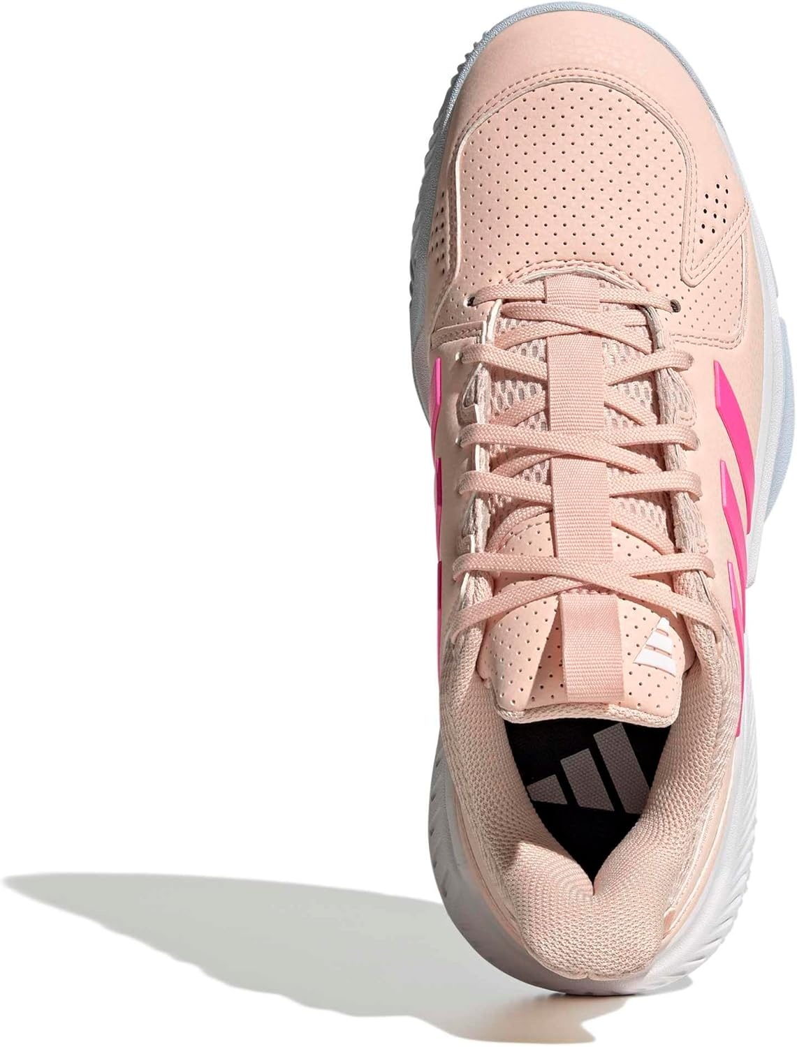 image:imageadidas Womens Court Flight Indoor Volleyball Volleyball Sneakers Shoes PinkBlush PinkLucid PinkWhite