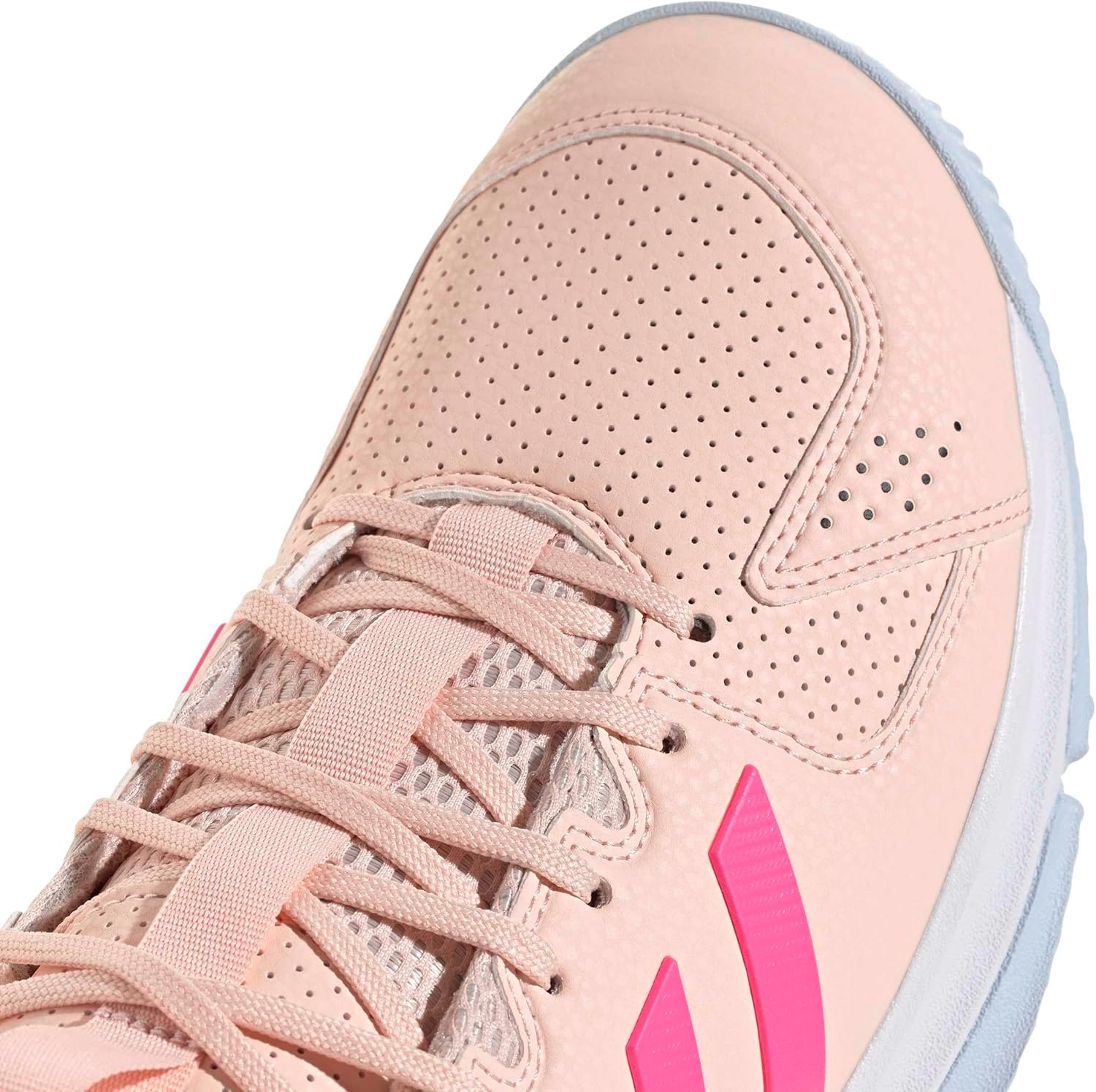 image:imageadidas Womens Court Flight Indoor Volleyball Volleyball Sneakers Shoes PinkBlush PinkLucid PinkWhite
