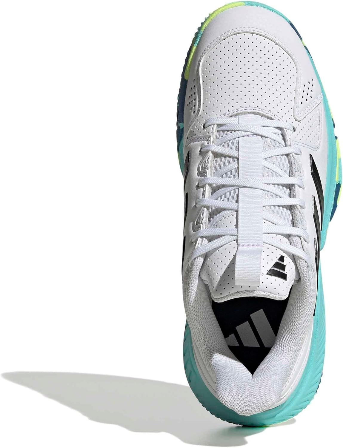 image:imageadidas Womens Court Flight Indoor Volleyball Volleyball Sneakers Shoes PinkWhiteBlackFlash Aqua