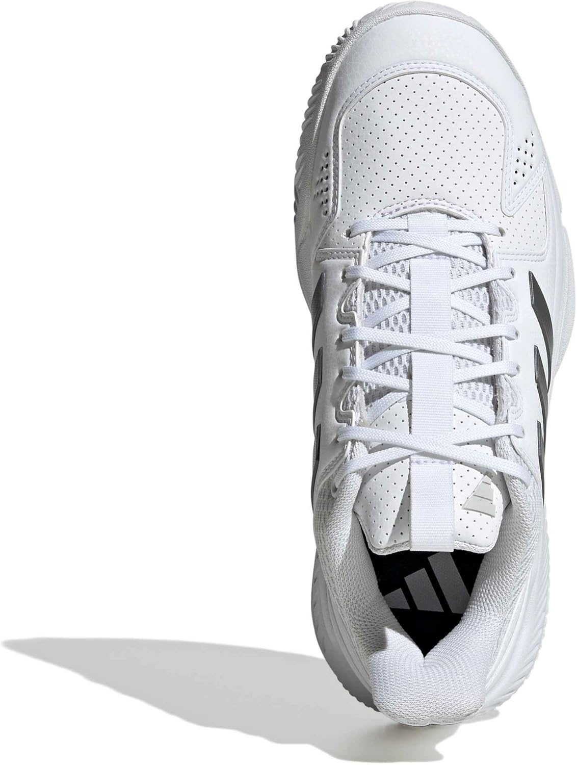 image:imageadidas Womens Court Flight Indoor Volleyball Volleyball Sneakers Shoes PinkWhiteGrey