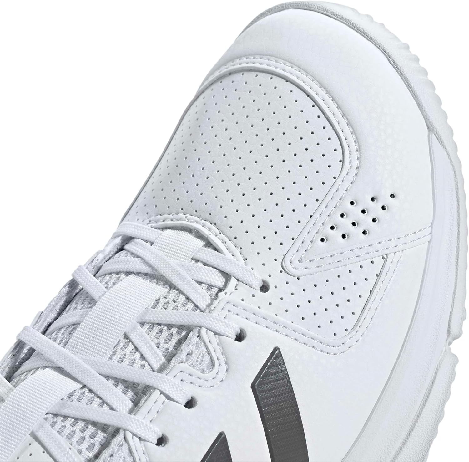 image:imageadidas Womens Court Flight Indoor Volleyball Volleyball Sneakers Shoes PinkWhiteGrey