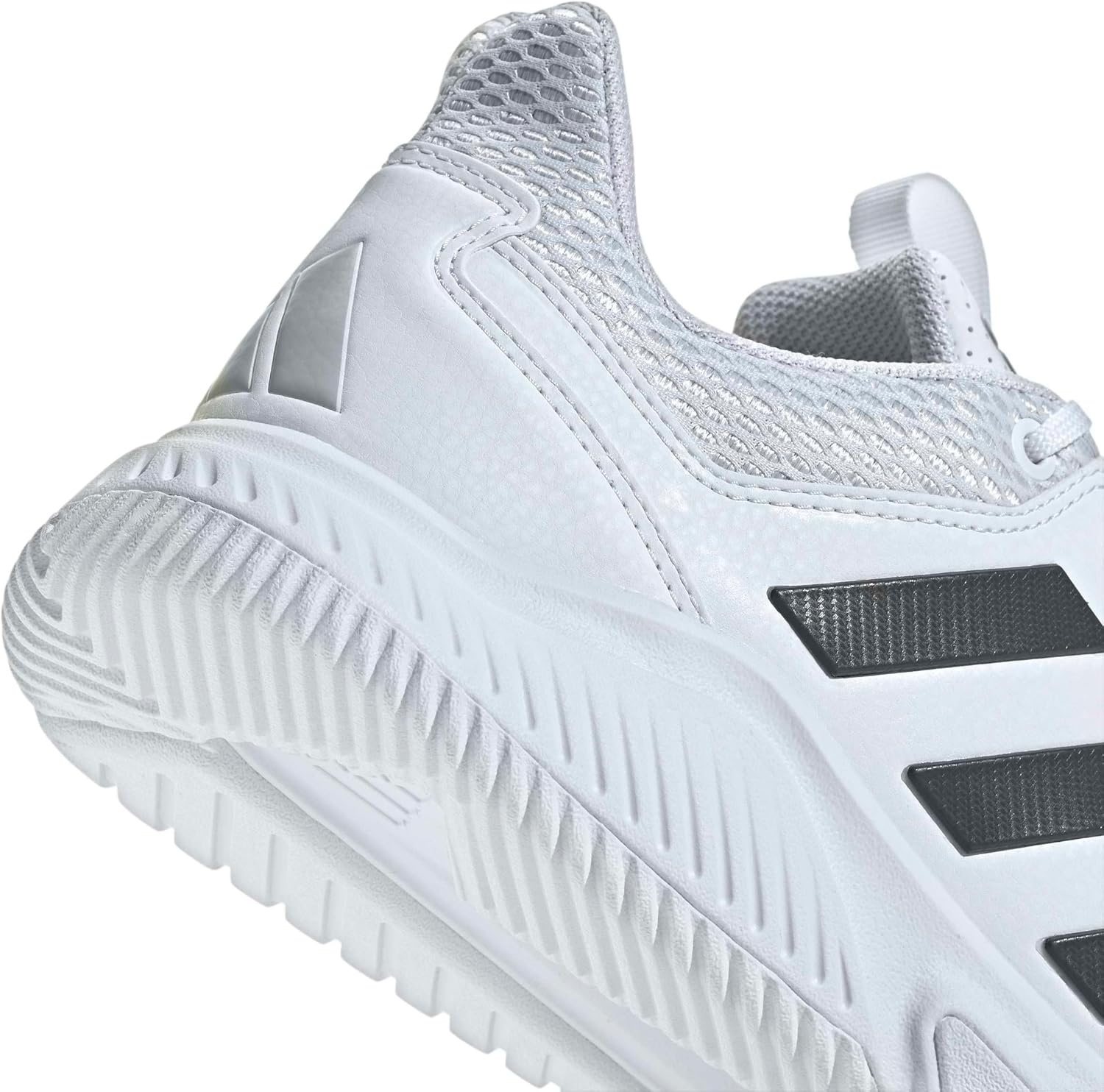 image:imageadidas Womens Court Flight Indoor Volleyball Volleyball Sneakers Shoes PinkWhiteGrey