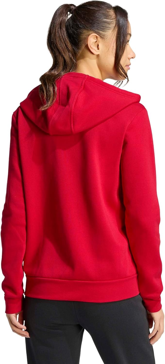 image:imageadidas Womens Entrada 26 Fullzip HoodieTeam Power RedWhite