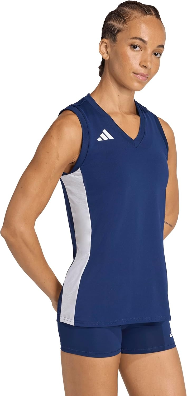 image:imageadidas Womens Quickset Volleyball Sleeveless JerseyTeam Navy Blue