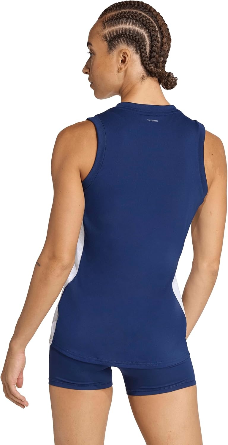 image:imageadidas Womens Quickset Volleyball Sleeveless JerseyTeam Navy Blue