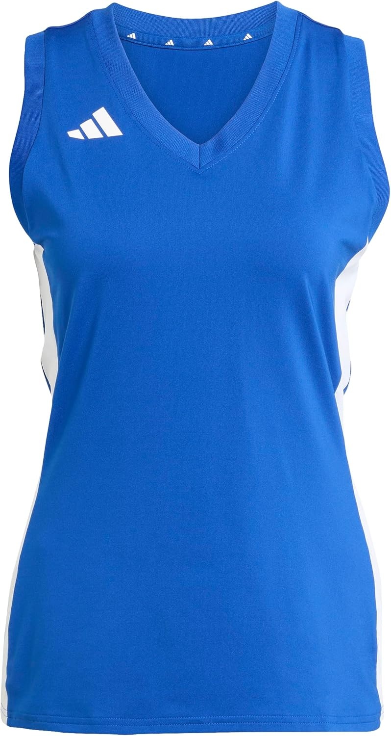 image:imageadidas Womens Quickset Volleyball Sleeveless JerseyTeam Royal Blue