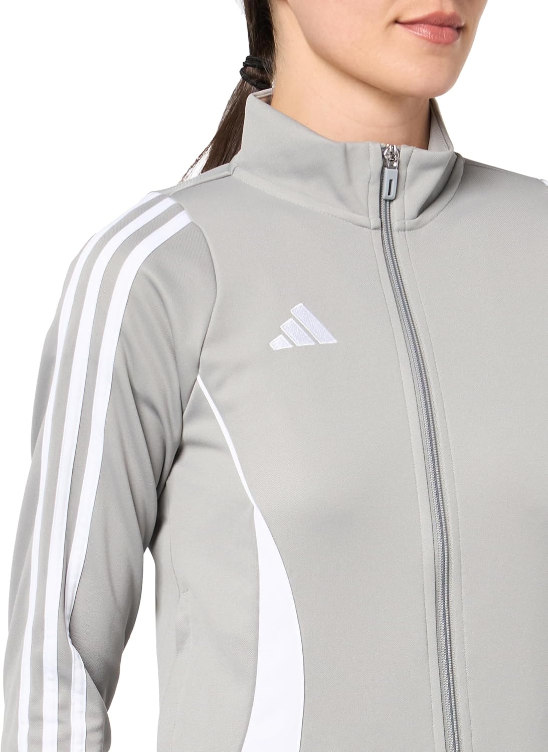 image:imageadidas Womens Tiro 24 Training JacketTeam Mid GreyWhite