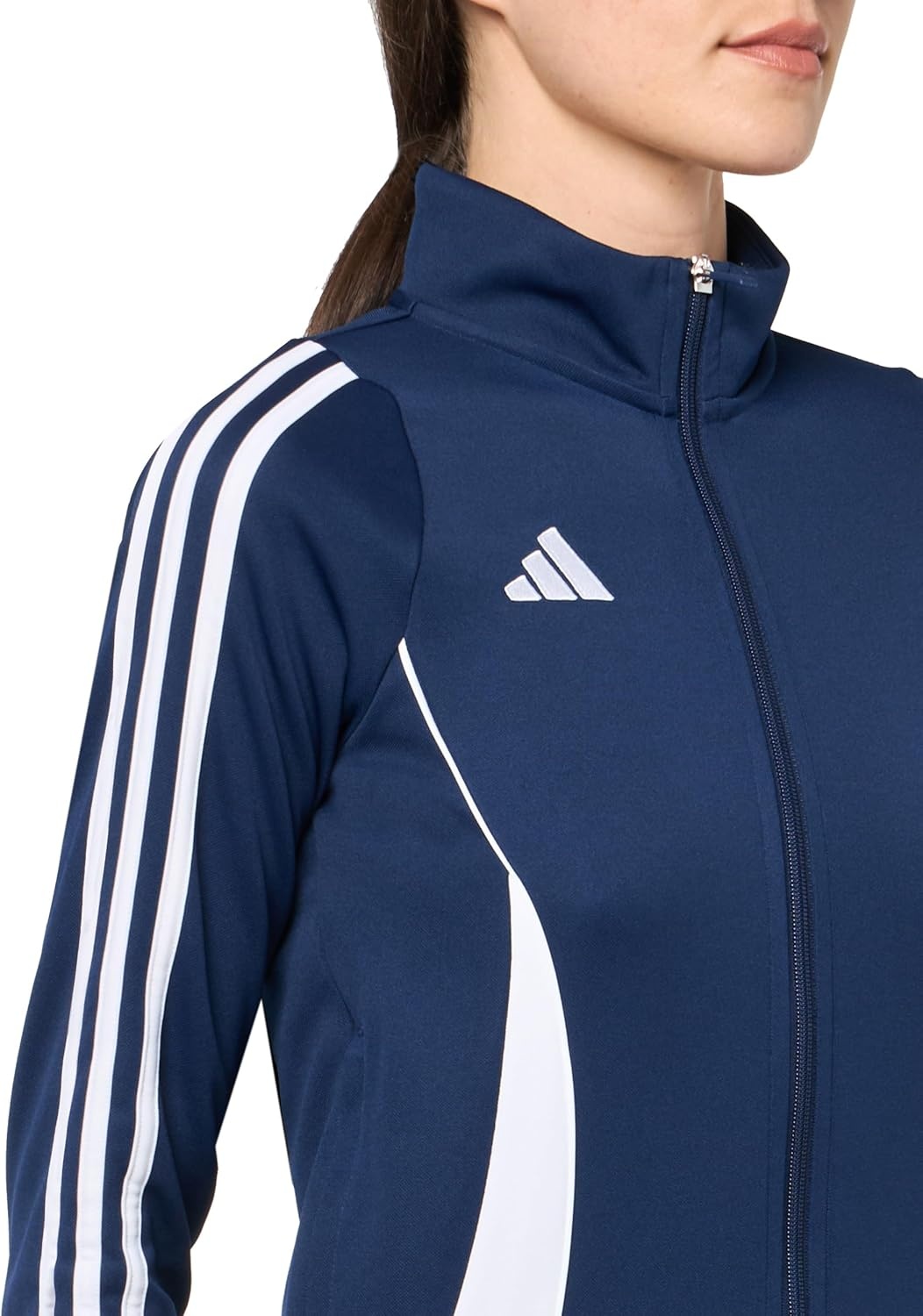image:imageadidas Womens Tiro 24 Training JacketTeam Navy BlueWhite