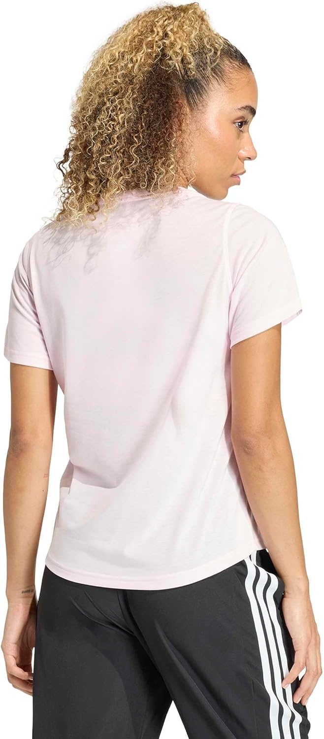 image:imageadidas Womens Workout Essentials ScoopNeck TShirtClear Pink
