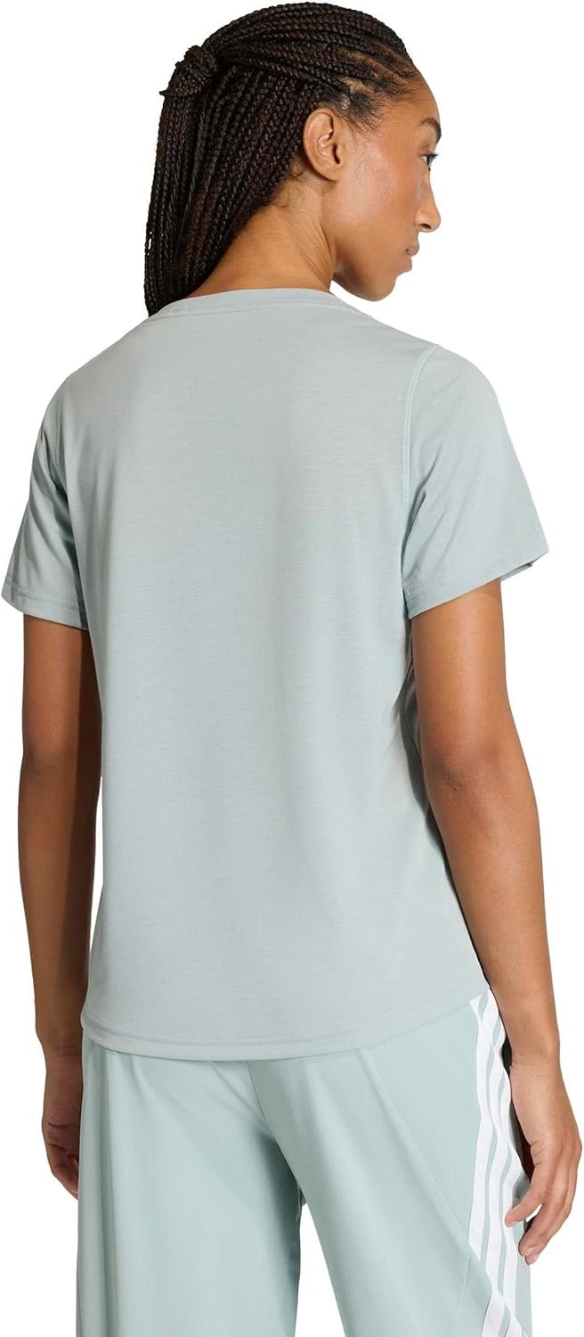 image:imageadidas Womens Workout Essentials ScoopNeck TShirtWonder Sage