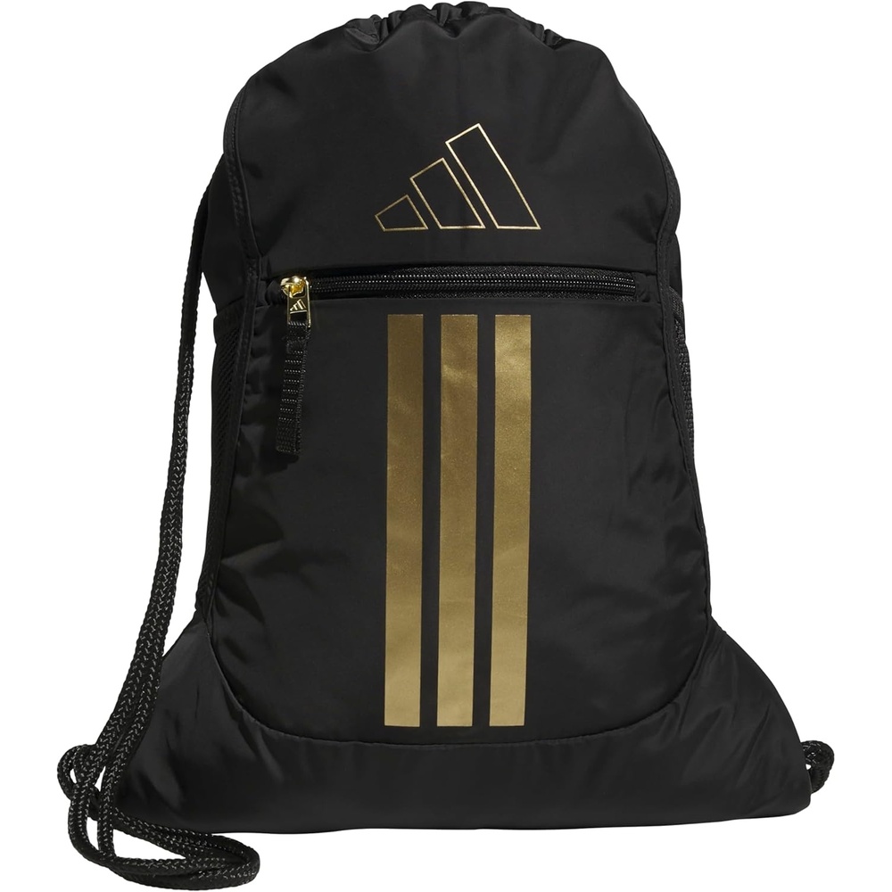 image:imageadidas Alliance Sackpack  Drawstring Backpack for Sports Small Gym BagBlackGold Metallic3