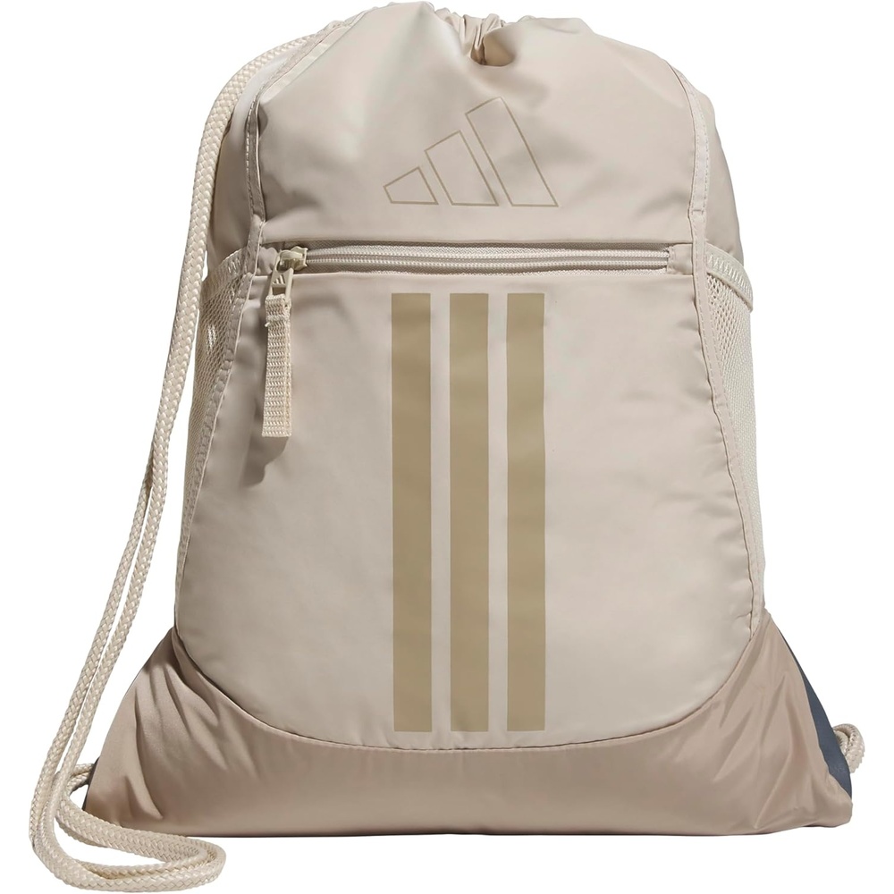 image:imageadidas Alliance Sackpack  Drawstring Backpack for Sports Small Gym BagCrystal Linen BeigeTrace Khaki3