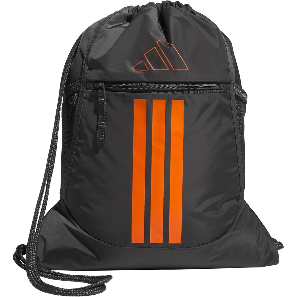 image:imageadidas Alliance Sackpack  Drawstring Backpack for Sports Small Gym BagGrey SixPure Orange3