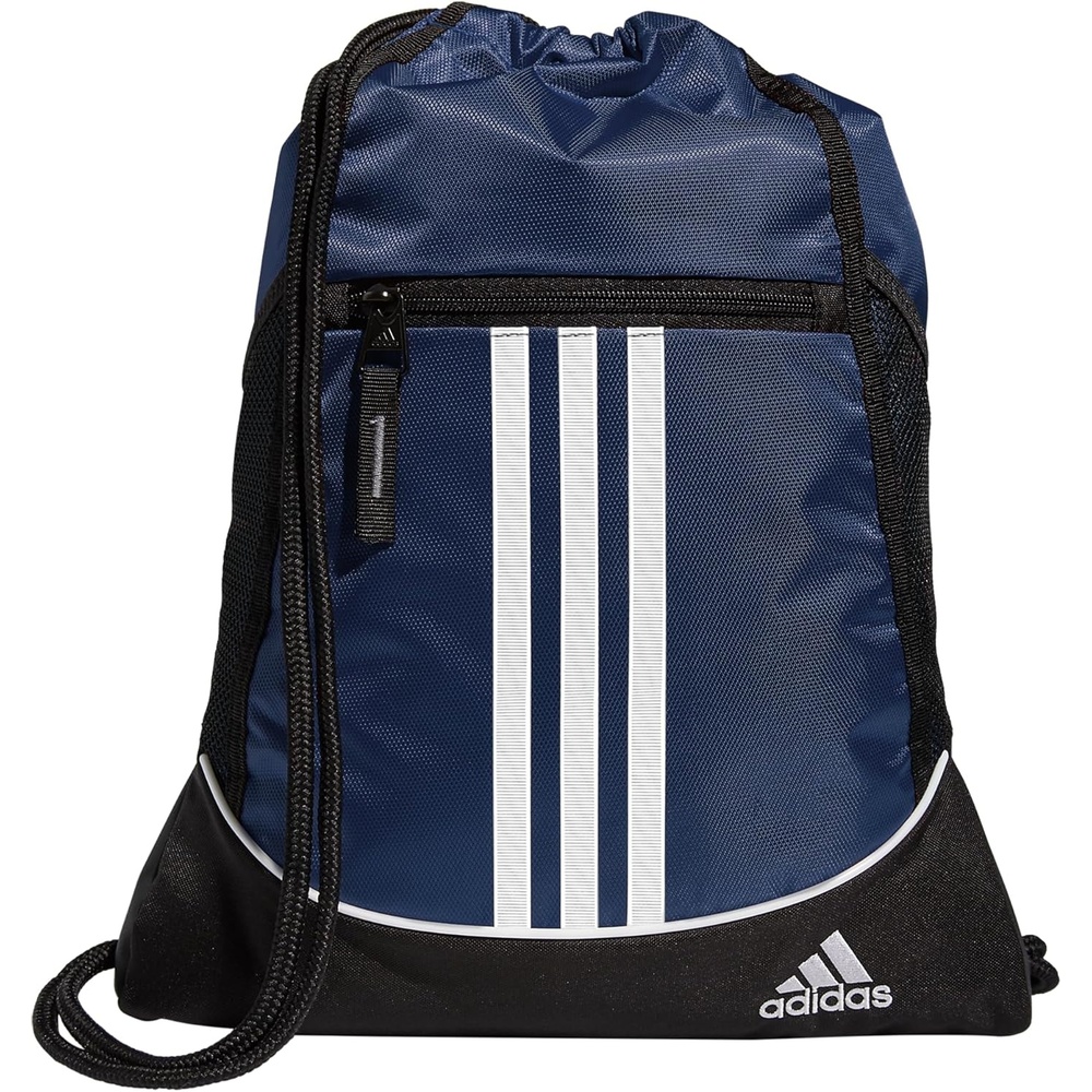 image:imageadidas Alliance Sackpack  Drawstring Backpack for Sports Small Gym BagTeam Navy Blue2