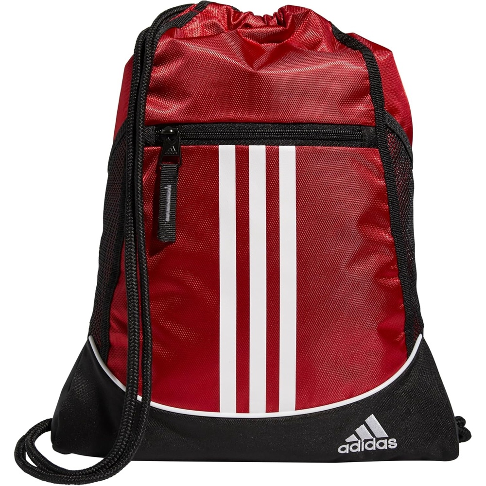 image:imageadidas Alliance Sackpack  Drawstring Backpack for Sports Small Gym BagTeam Power Red2