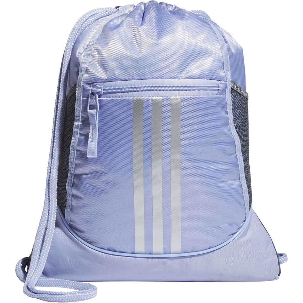 image:imageadidas Alliance Sackpack Drawstring Backpack for Sports Small Gym BagViolet Tone PurpleSilver Metallic2
