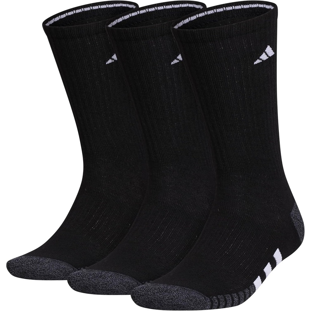 image:imageadidas Cushioned Crew Socks 3PairBlackOnix GreyWhite3