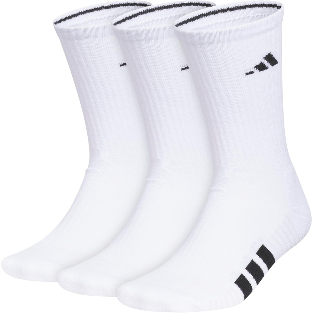 image:imageadidas Cushioned Crew Socks 3PairWhiteBlackClear Grey4