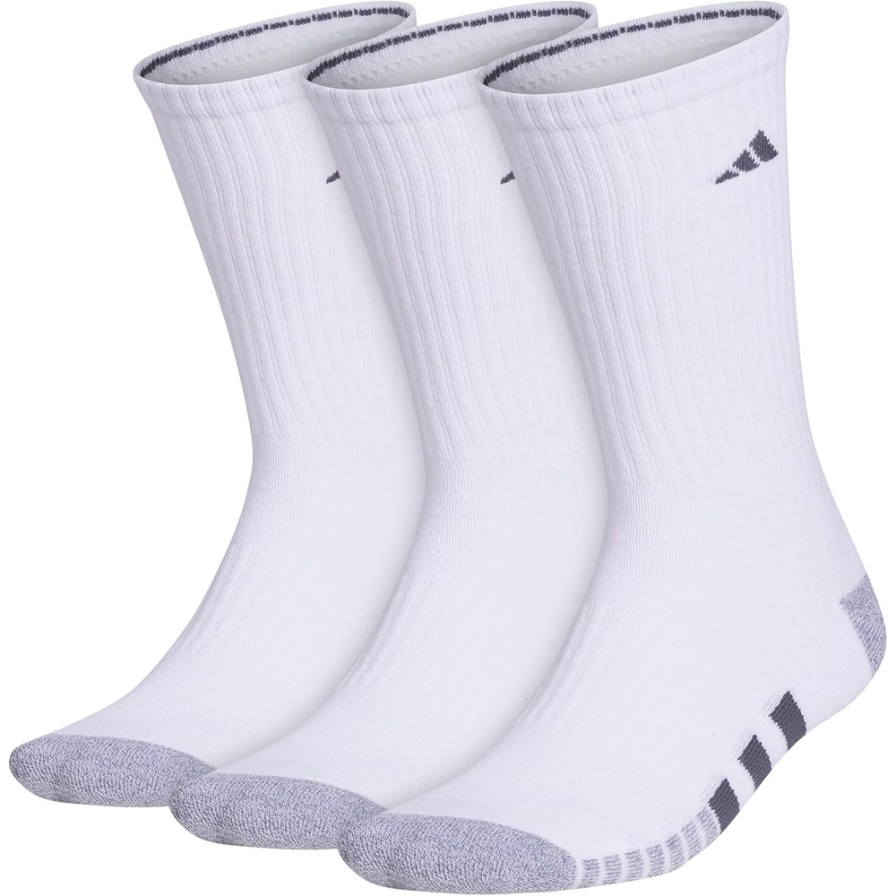 image:imageadidas Cushioned Crew Socks 3PairWhiteGreyOnix Grey3
